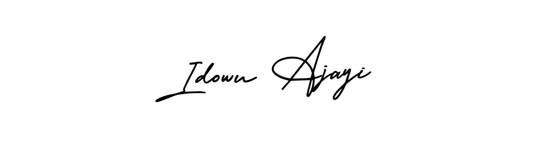 AmerikaSignatureDemo-Regular is a professional signature style that is perfect for those who want to add a touch of class to their signature. It is also a great choice for those who want to make their signature more unique. Get Idowu Ajayi name to fancy signature for free. Idowu Ajayi signature style 3 images and pictures png