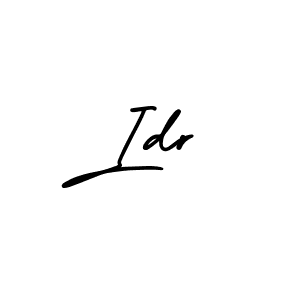 You should practise on your own different ways (AmerikaSignatureDemo-Regular) to write your name (Idr) in signature. don't let someone else do it for you. Idr signature style 3 images and pictures png