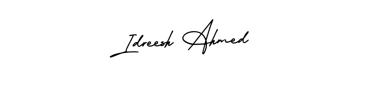 Best and Professional Signature Style for Idreesh Ahmed. AmerikaSignatureDemo-Regular Best Signature Style Collection. Idreesh Ahmed signature style 3 images and pictures png