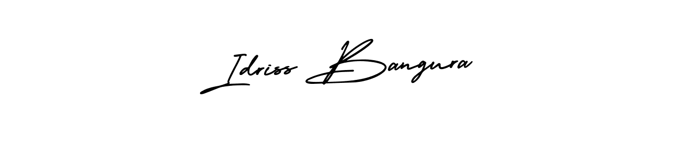 How to make Idriss Bangura name signature. Use AmerikaSignatureDemo-Regular style for creating short signs online. This is the latest handwritten sign. Idriss Bangura signature style 3 images and pictures png