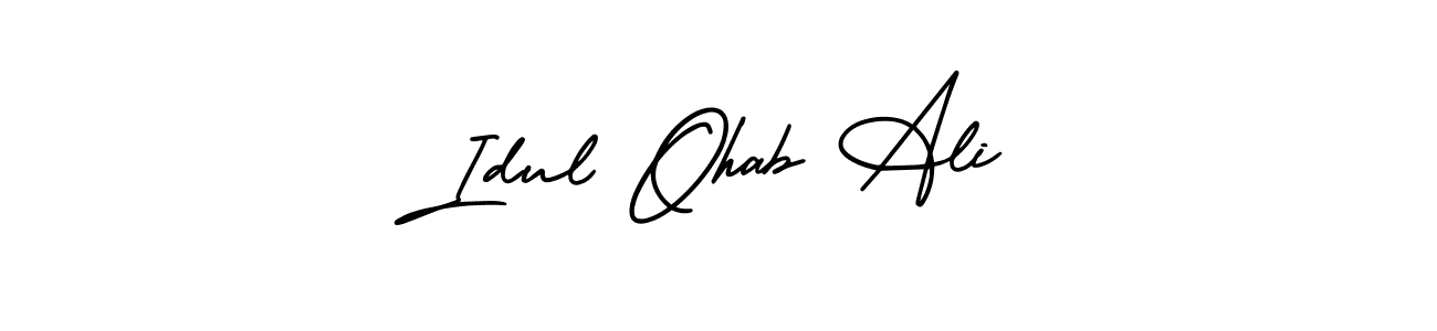 Best and Professional Signature Style for Idul Ohab Ali. AmerikaSignatureDemo-Regular Best Signature Style Collection. Idul Ohab Ali signature style 3 images and pictures png
