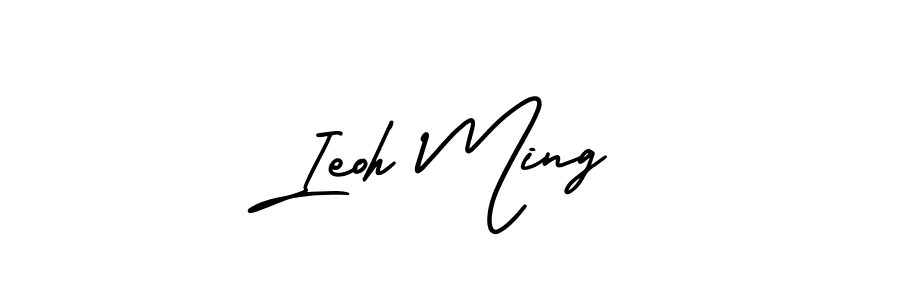 Create a beautiful signature design for name Ieoh Ming. With this signature (AmerikaSignatureDemo-Regular) fonts, you can make a handwritten signature for free. Ieoh Ming signature style 3 images and pictures png