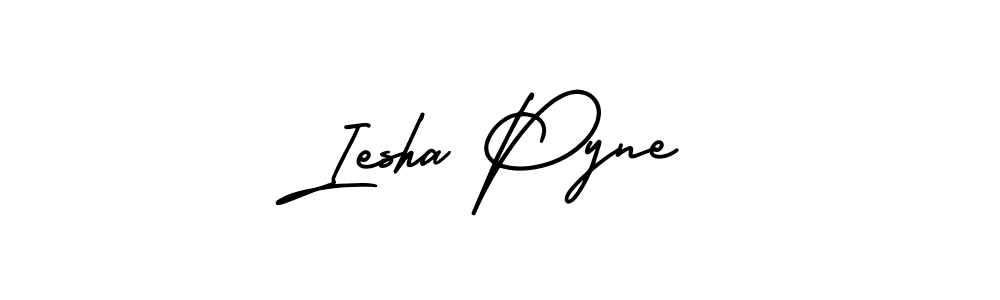 Make a beautiful signature design for name Iesha Pyne. With this signature (AmerikaSignatureDemo-Regular) style, you can create a handwritten signature for free. Iesha Pyne signature style 3 images and pictures png