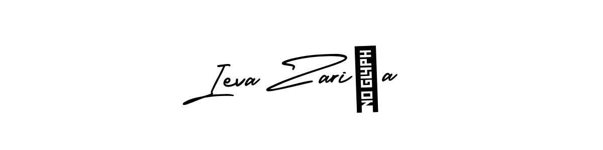 How to make Ieva Zariņa name signature. Use AmerikaSignatureDemo-Regular style for creating short signs online. This is the latest handwritten sign. Ieva Zariņa signature style 3 images and pictures png