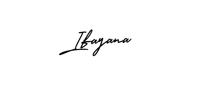 Create a beautiful signature design for name Ifayana. With this signature (AmerikaSignatureDemo-Regular) fonts, you can make a handwritten signature for free. Ifayana signature style 3 images and pictures png