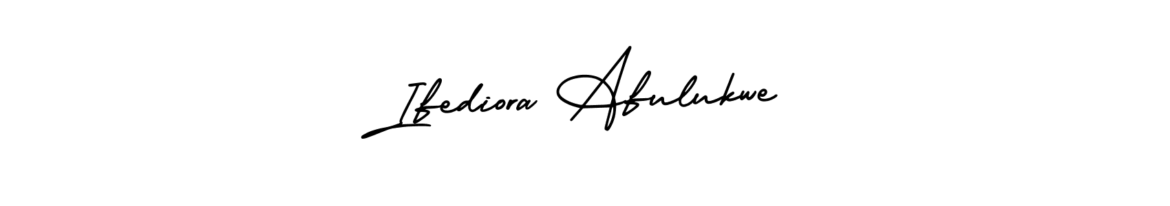 AmerikaSignatureDemo-Regular is a professional signature style that is perfect for those who want to add a touch of class to their signature. It is also a great choice for those who want to make their signature more unique. Get Ifediora Afulukwe name to fancy signature for free. Ifediora Afulukwe signature style 3 images and pictures png