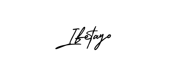 How to make Ifetayo name signature. Use AmerikaSignatureDemo-Regular style for creating short signs online. This is the latest handwritten sign. Ifetayo signature style 3 images and pictures png