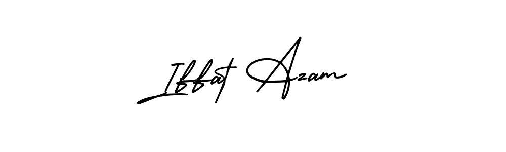 Make a beautiful signature design for name Iffat Azam. With this signature (AmerikaSignatureDemo-Regular) style, you can create a handwritten signature for free. Iffat Azam signature style 3 images and pictures png