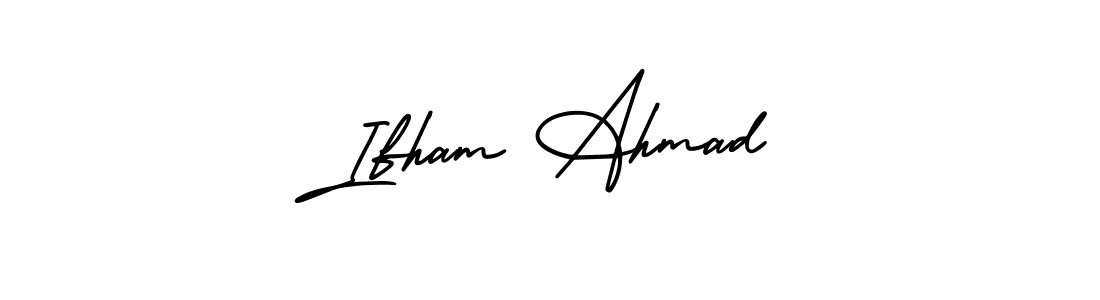 Best and Professional Signature Style for Ifham Ahmad. AmerikaSignatureDemo-Regular Best Signature Style Collection. Ifham Ahmad signature style 3 images and pictures png