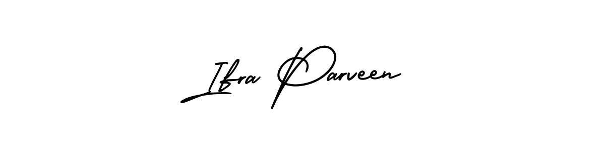 if you are searching for the best signature style for your name Ifra Parveen. so please give up your signature search. here we have designed multiple signature styles  using AmerikaSignatureDemo-Regular. Ifra Parveen signature style 3 images and pictures png
