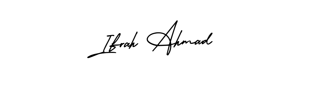Create a beautiful signature design for name Ifrah Ahmad. With this signature (AmerikaSignatureDemo-Regular) fonts, you can make a handwritten signature for free. Ifrah Ahmad signature style 3 images and pictures png