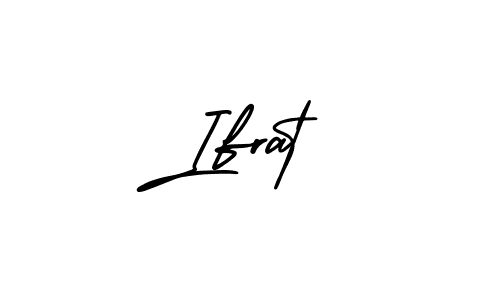 Design your own signature with our free online signature maker. With this signature software, you can create a handwritten (AmerikaSignatureDemo-Regular) signature for name Ifrat. Ifrat signature style 3 images and pictures png