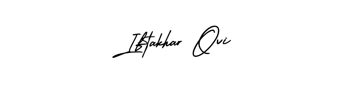 How to make Iftakhar Ovi signature? AmerikaSignatureDemo-Regular is a professional autograph style. Create handwritten signature for Iftakhar Ovi name. Iftakhar Ovi signature style 3 images and pictures png