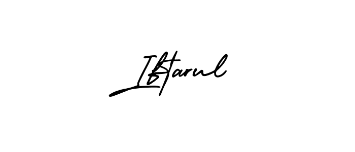 Use a signature maker to create a handwritten signature online. With this signature software, you can design (AmerikaSignatureDemo-Regular) your own signature for name Iftarul. Iftarul signature style 3 images and pictures png
