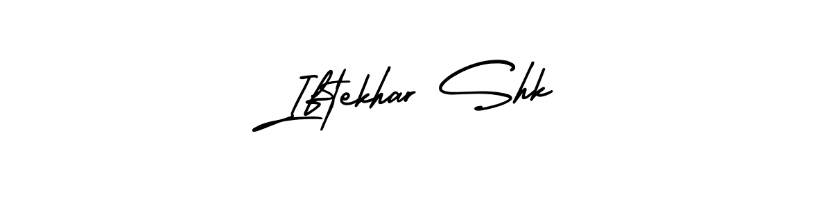 Make a beautiful signature design for name Iftekhar Shk. With this signature (AmerikaSignatureDemo-Regular) style, you can create a handwritten signature for free. Iftekhar Shk signature style 3 images and pictures png