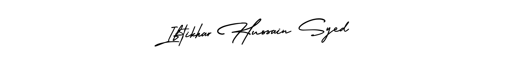 Similarly AmerikaSignatureDemo-Regular is the best handwritten signature design. Signature creator online .You can use it as an online autograph creator for name Iftikhar Hussain Syed. Iftikhar Hussain Syed signature style 3 images and pictures png