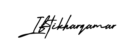 A classic penmanship look for Iftikharqamar. The AmerikaSignatureDemo-Regular font brings timeless elegance and confidence to every signed document. Iftikharqamar signature style 3 images and pictures png