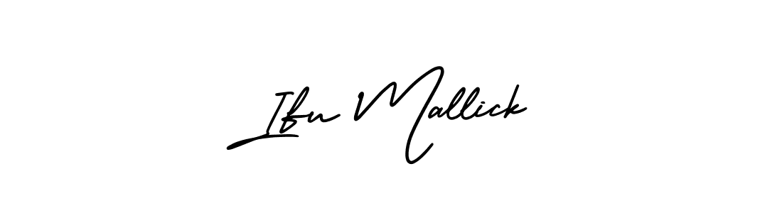 AmerikaSignatureDemo-Regular is a professional signature style that is perfect for those who want to add a touch of class to their signature. It is also a great choice for those who want to make their signature more unique. Get Ifu Mallick name to fancy signature for free. Ifu Mallick signature style 3 images and pictures png