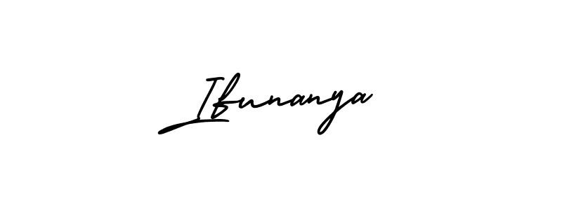 Ifunanya stylish signature style. Best Handwritten Sign (AmerikaSignatureDemo-Regular) for my name. Handwritten Signature Collection Ideas for my name Ifunanya. Ifunanya signature style 3 images and pictures png