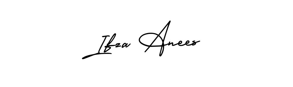 Ifza Anees stylish signature style. Best Handwritten Sign (AmerikaSignatureDemo-Regular) for my name. Handwritten Signature Collection Ideas for my name Ifza Anees. Ifza Anees signature style 3 images and pictures png