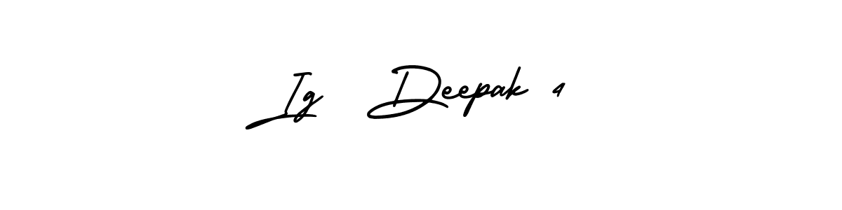 AmerikaSignatureDemo-Regular is a professional signature style that is perfect for those who want to add a touch of class to their signature. It is also a great choice for those who want to make their signature more unique. Get Ig  Deepak 4 name to fancy signature for free. Ig  Deepak 4 signature style 3 images and pictures png