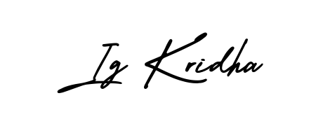 Achieve flawless digital penmanship with Ig Kridha name in AmerikaSignatureDemo-Regular font. The perfect tool for creating online signatures. Ig Kridha signature style 3 images and pictures png