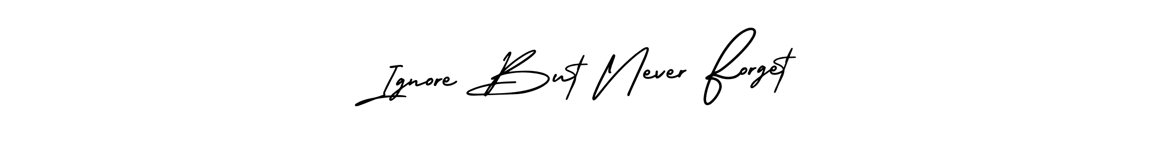 Make a beautiful signature design for name Ignore But Never Forget. With this signature (AmerikaSignatureDemo-Regular) style, you can create a handwritten signature for free. Ignore But Never Forget signature style 3 images and pictures png