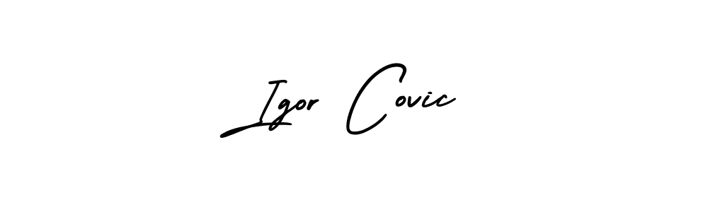 How to Draw Igor Covic signature style? AmerikaSignatureDemo-Regular is a latest design signature styles for name Igor Covic. Igor Covic signature style 3 images and pictures png