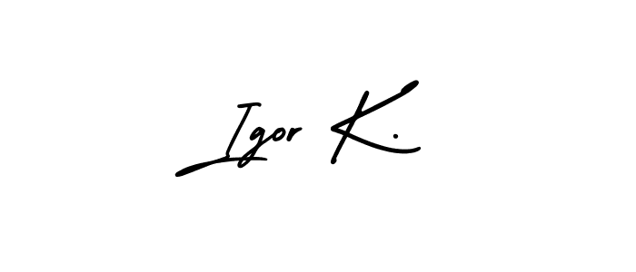 Best and Professional Signature Style for Igor K.. AmerikaSignatureDemo-Regular Best Signature Style Collection. Igor K. signature style 3 images and pictures png