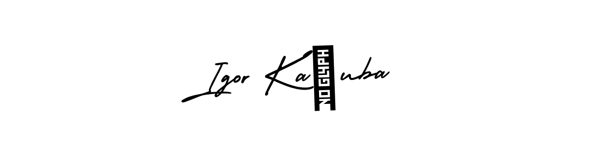Design your own signature with our free online signature maker. With this signature software, you can create a handwritten (AmerikaSignatureDemo-Regular) signature for name Igor Kačuba. Igor Kačuba signature style 3 images and pictures png