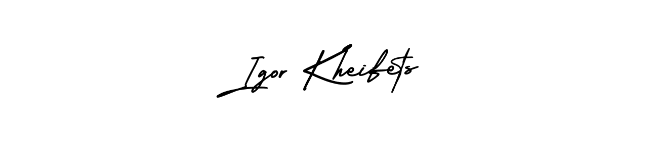 How to make Igor Kheifets signature? AmerikaSignatureDemo-Regular is a professional autograph style. Create handwritten signature for Igor Kheifets name. Igor Kheifets signature style 3 images and pictures png