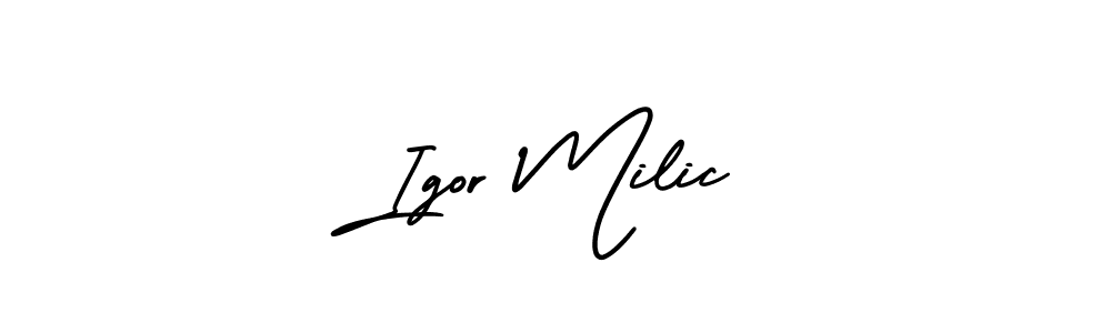 if you are searching for the best signature style for your name Igor Milic. so please give up your signature search. here we have designed multiple signature styles  using AmerikaSignatureDemo-Regular. Igor Milic signature style 3 images and pictures png
