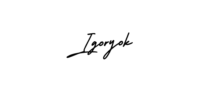 Design your own signature with our free online signature maker. With this signature software, you can create a handwritten (AmerikaSignatureDemo-Regular) signature for name Igoryok. Igoryok signature style 3 images and pictures png