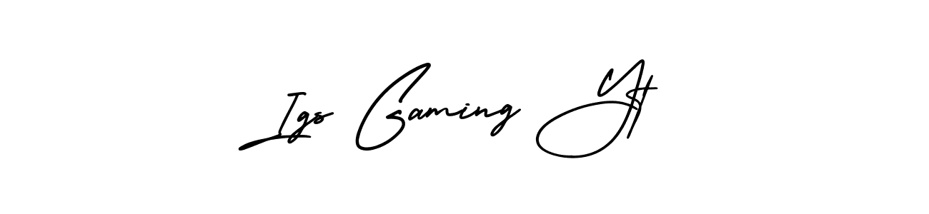 Make a beautiful signature design for name Igs Gaming Yt. Use this online signature maker to create a handwritten signature for free. Igs Gaming Yt signature style 3 images and pictures png