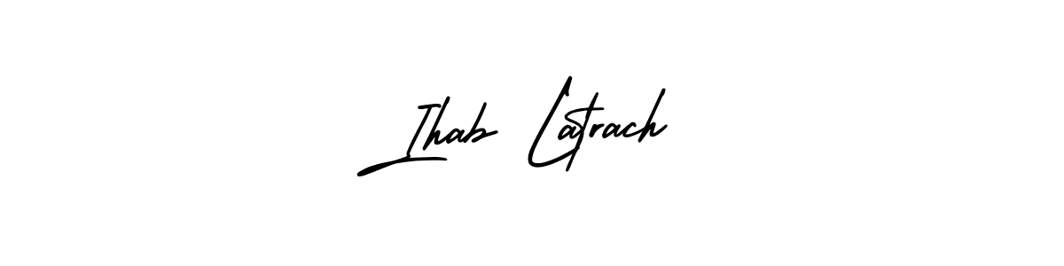 It looks lik you need a new signature style for name Ihab Latrach. Design unique handwritten (AmerikaSignatureDemo-Regular) signature with our free signature maker in just a few clicks. Ihab Latrach signature style 3 images and pictures png