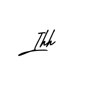 It looks lik you need a new signature style for name Ihh. Design unique handwritten (AmerikaSignatureDemo-Regular) signature with our free signature maker in just a few clicks. Ihh signature style 3 images and pictures png