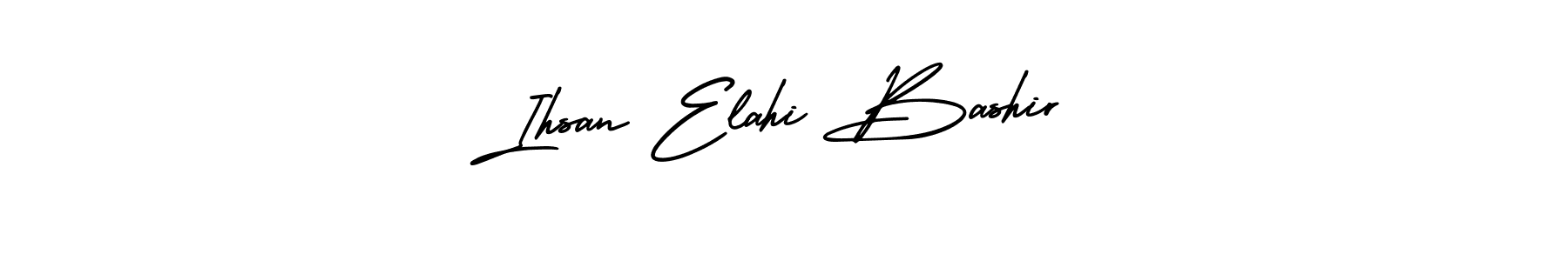 How to make Ihsan Elahi Bashir name signature. Use AmerikaSignatureDemo-Regular style for creating short signs online. This is the latest handwritten sign. Ihsan Elahi Bashir signature style 3 images and pictures png