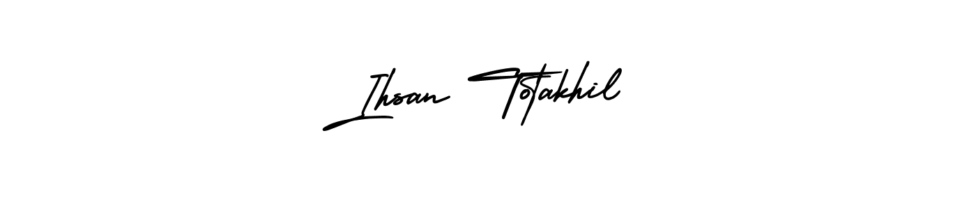 Also we have Ihsan Totakhil name is the best signature style. Create professional handwritten signature collection using AmerikaSignatureDemo-Regular autograph style. Ihsan Totakhil signature style 3 images and pictures png