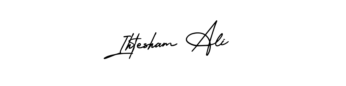 Best and Professional Signature Style for Ihtesham Ali. AmerikaSignatureDemo-Regular Best Signature Style Collection. Ihtesham Ali signature style 3 images and pictures png