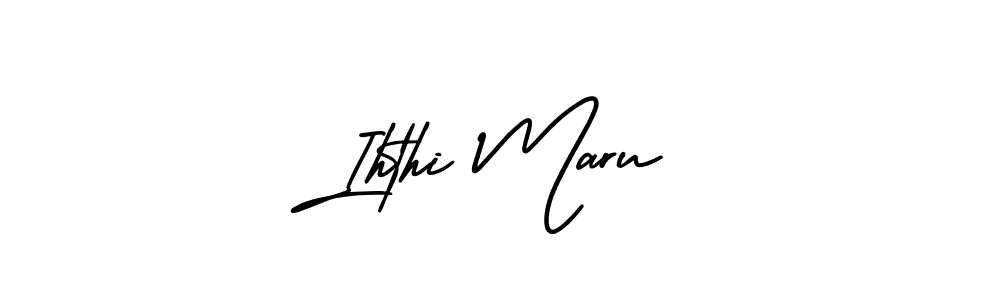 This is the best signature style for the Ihthi Maru name. Also you like these signature font (AmerikaSignatureDemo-Regular). Mix name signature. Ihthi Maru signature style 3 images and pictures png