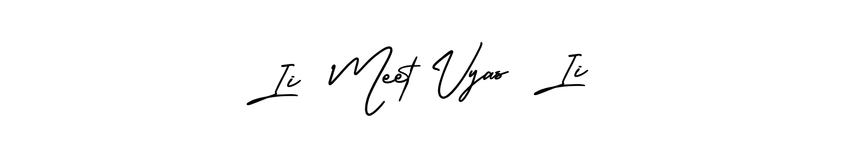 Use a signature maker to create a handwritten signature online. With this signature software, you can design (AmerikaSignatureDemo-Regular) your own signature for name Ii  Meet Vyas  Ii. Ii  Meet Vyas  Ii signature style 3 images and pictures png