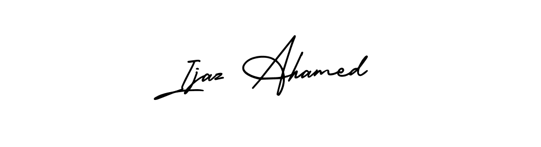 Best and Professional Signature Style for Ijaz Ahamed. AmerikaSignatureDemo-Regular Best Signature Style Collection. Ijaz Ahamed signature style 3 images and pictures png