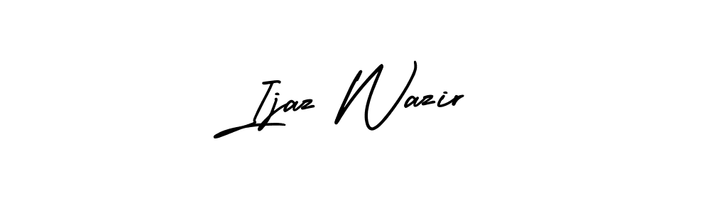 Make a short Ijaz Wazir signature style. Manage your documents anywhere anytime using AmerikaSignatureDemo-Regular. Create and add eSignatures, submit forms, share and send files easily. Ijaz Wazir signature style 3 images and pictures png