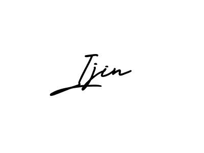The best way (AmerikaSignatureDemo-Regular) to make a short signature is to pick only two or three words in your name. The name Ijin include a total of six letters. For converting this name. Ijin signature style 3 images and pictures png