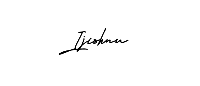 Create a beautiful signature design for name Ijishnu. With this signature (AmerikaSignatureDemo-Regular) fonts, you can make a handwritten signature for free. Ijishnu signature style 3 images and pictures png