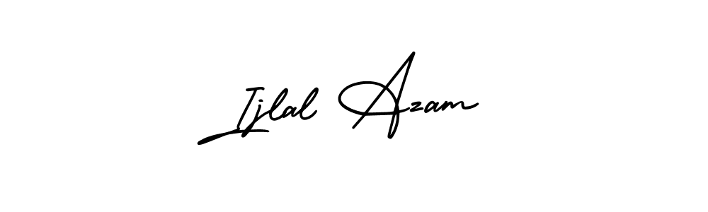 How to make Ijlal Azam signature? AmerikaSignatureDemo-Regular is a professional autograph style. Create handwritten signature for Ijlal Azam name. Ijlal Azam signature style 3 images and pictures png