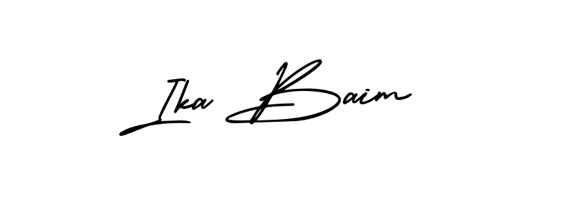 Also You can easily find your signature by using the search form. We will create Ika Baim name handwritten signature images for you free of cost using AmerikaSignatureDemo-Regular sign style. Ika Baim signature style 3 images and pictures png
