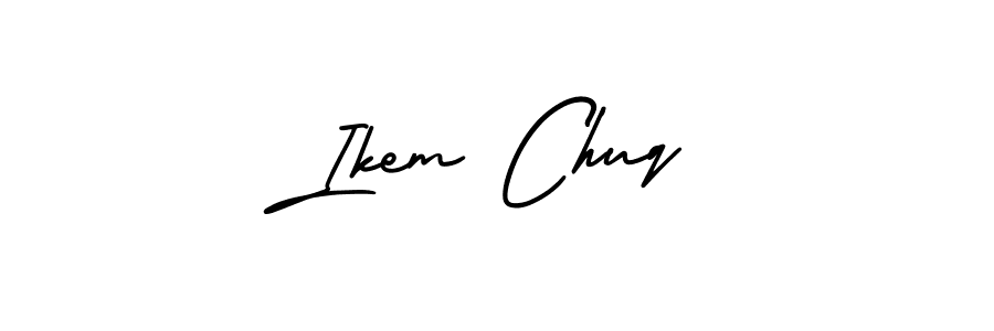 Also You can easily find your signature by using the search form. We will create Ikem Chuq name handwritten signature images for you free of cost using AmerikaSignatureDemo-Regular sign style. Ikem Chuq signature style 3 images and pictures png