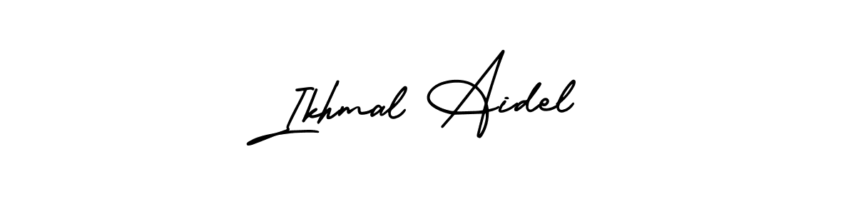 Ikhmal Aidel stylish signature style. Best Handwritten Sign (AmerikaSignatureDemo-Regular) for my name. Handwritten Signature Collection Ideas for my name Ikhmal Aidel. Ikhmal Aidel signature style 3 images and pictures png