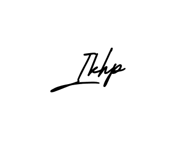 Ikhp stylish signature style. Best Handwritten Sign (AmerikaSignatureDemo-Regular) for my name. Handwritten Signature Collection Ideas for my name Ikhp. Ikhp signature style 3 images and pictures png
